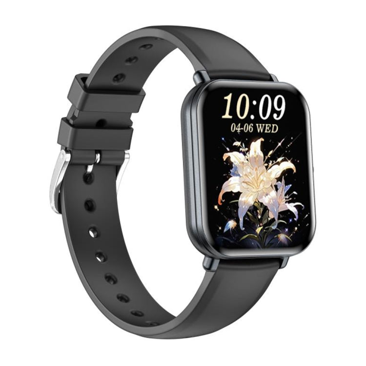 KM66 1.75 inch Color Screen Smart Watch Silicone Strap, Support Bluetooth Call(Black) - Smart Watches by PMC TechLife | Online Shopping South Africa | PMC TechLife | Buy Now Pay Later Mobicred