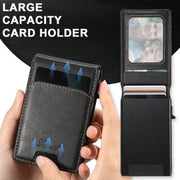 For Samsung Galaxy S25+ 5G Suteni H19 Oil Wax 2-in-1 MagSafe Removable Card Box Back Phone Case(Black)