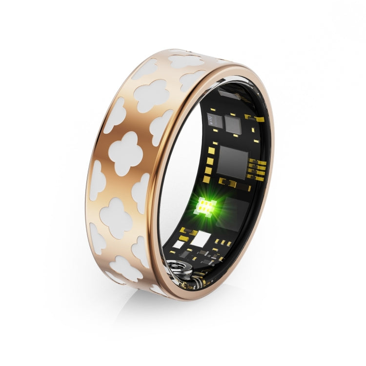 R10M SIZE 12 Smart Ring, Support Heart Rate / Blood Oxygen / Sleep Monitoring / Multiple Sports Modes(Rose Gold)