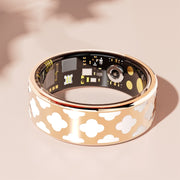 R10M SIZE 12 Smart Ring, Support Heart Rate / Blood Oxygen / Sleep Monitoring / Multiple Sports Modes(Rose Gold)