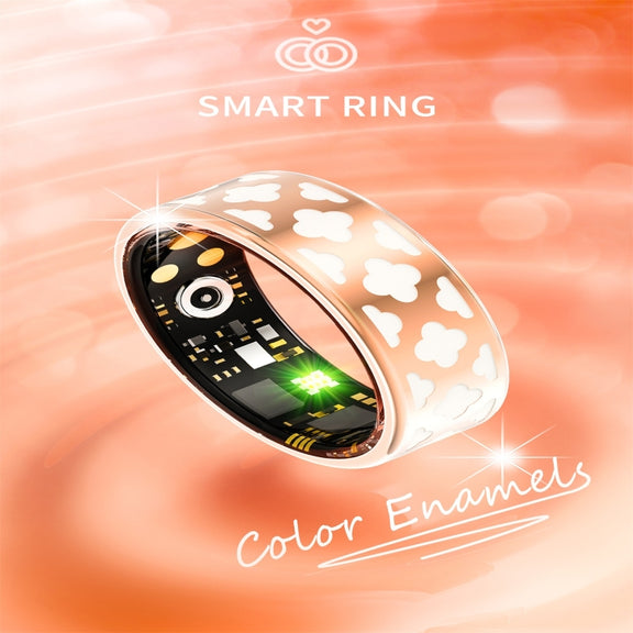 R10M SIZE 12 Smart Ring, Support Heart Rate / Blood Oxygen / Sleep Monitoring / Multiple Sports Modes(Rose Gold)