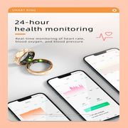 R10M SIZE 12 Smart Ring, Support Heart Rate / Blood Oxygen / Sleep Monitoring / Multiple Sports Modes(Rose Gold)