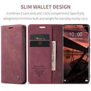 For Redmi Note 14 Pro 5G CaseMe 013 Multifunctional Horizontal Flip Leather Phone Case(Red)
