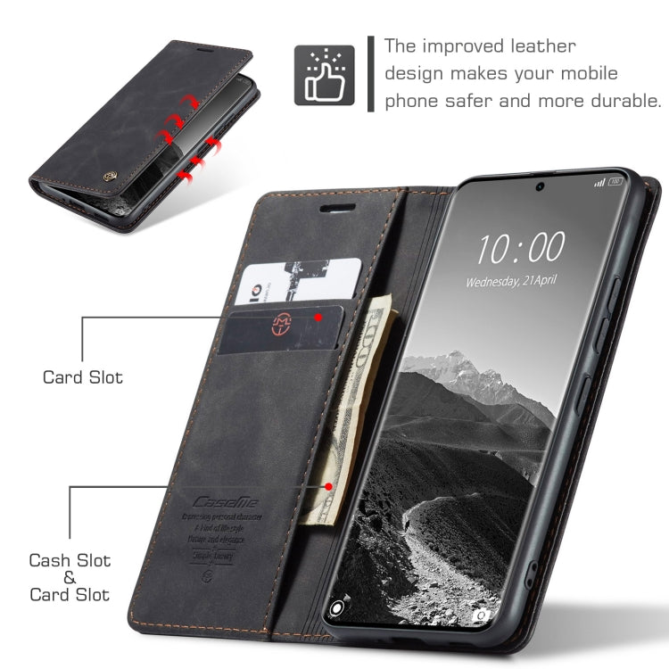 For Redmi Note 14 Pro 5G CaseMe 013 Multifunctional Horizontal Flip Leather Phone Case(Black)