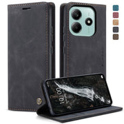 For Redmi Note 14 Pro 5G CaseMe 013 Multifunctional Horizontal Flip Leather Phone Case(Black)