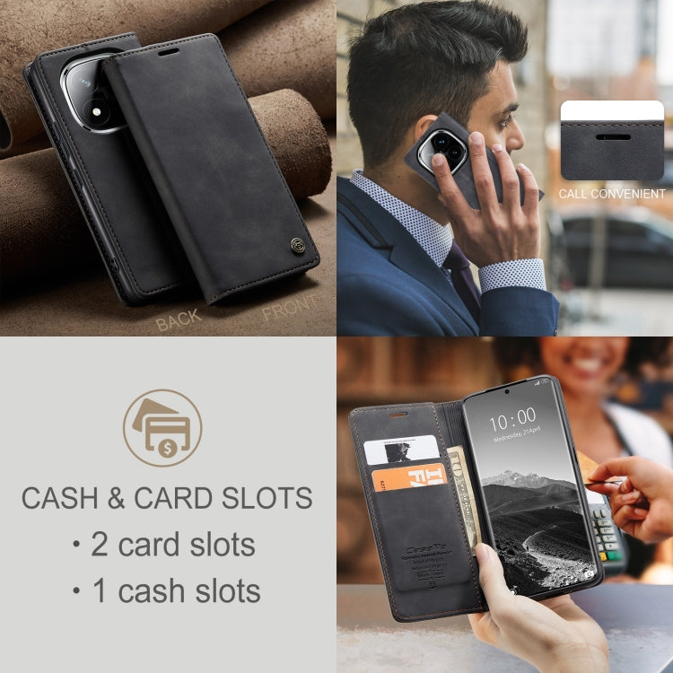 For Redmi Note 14 Pro 5G CaseMe 013 Multifunctional Horizontal Flip Leather Phone Case(Black) - free shipping - PMC Jewellery - Order now!