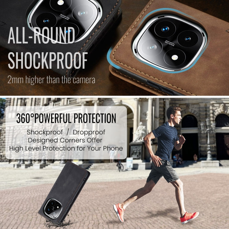 For Redmi Note 14 Pro 5G CaseMe 013 Multifunctional Horizontal Flip Leather Phone Case(Black) - free shipping - PMC Jewellery - Order now!