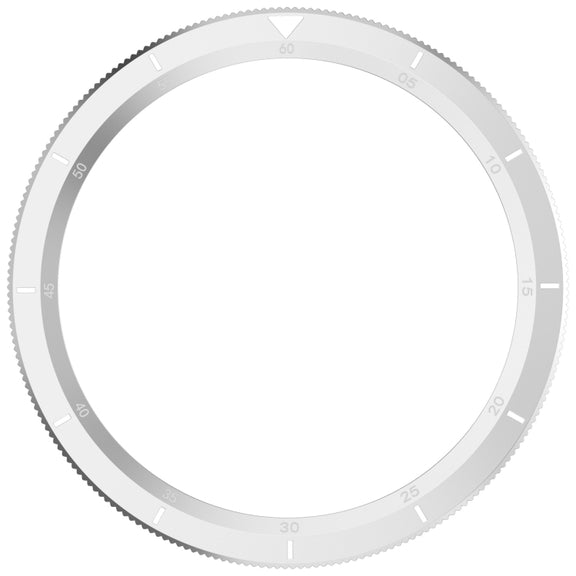 For Xiaomi Watch S4 Tempered Glass Film Hybrid Stainless Steel Watch Protective Ring(Scale Silver)