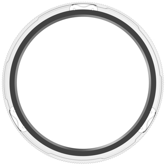 For Xiaomi Watch S4 Tempered Glass Film Hybrid Stainless Steel Watch Protective Ring(Scale Silver)