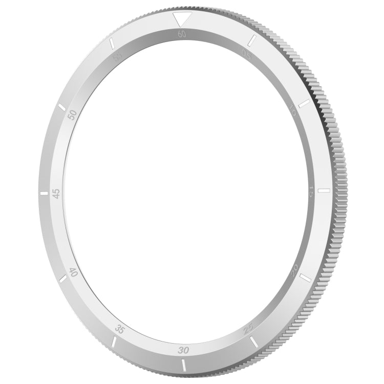 For Xiaomi Watch S4 Tempered Glass Film Hybrid Stainless Steel Watch Protective Ring(Scale Silver)