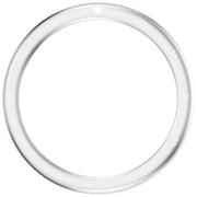 For Xiaomi Watch S4 Tempered Glass Film Hybrid Stainless Steel Watch Protective Ring(Silver White)