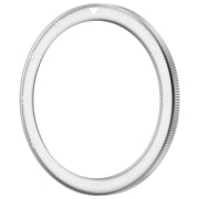 For Xiaomi Watch S4 Tempered Glass Film Hybrid Stainless Steel Watch Protective Ring(Silver White)