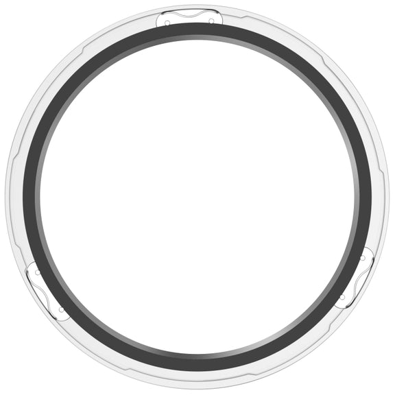 For Xiaomi Watch S4 Tempered Glass Film Hybrid Stainless Steel Watch Protective Ring(Silver Rainbow)