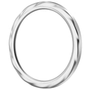 For Xiaomi Watch S4 Tempered Glass Film Hybrid Stainless Steel Watch Protective Ring(Silver Thread)
