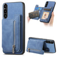 For Sony Xperia 1 VI Retro MagSafe Zipper Wallet Card Bag Back Phone Case(Blue) - free shipping - PMC TechLife - Order now!