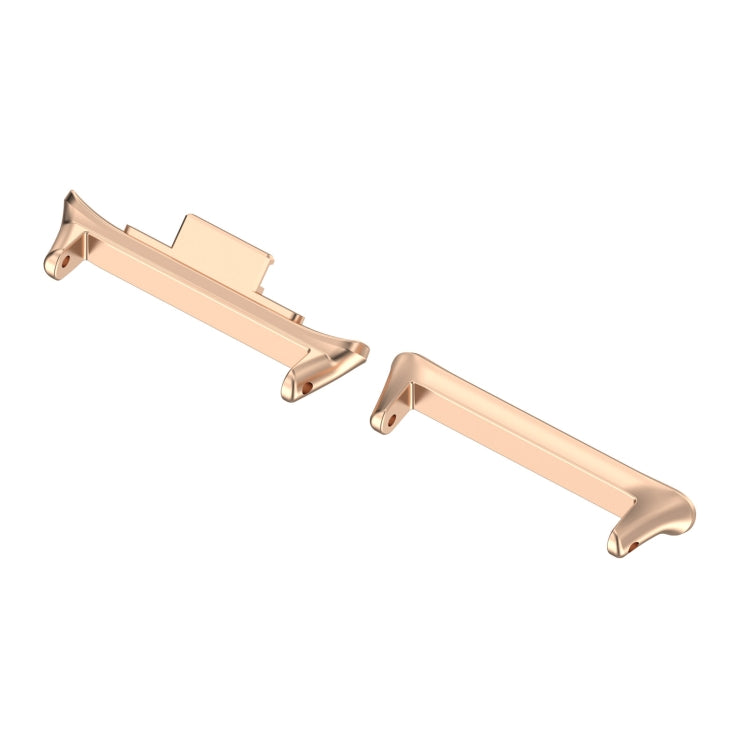 For Xiaomi Smart Band 9 Pro 1 Pair 20mm 316 Stainless Steel Metal Watch Band Connector(Rose Gold) - For Xiaomi by PMc TechLife | Online Shopping South Africa | PMc TechLife | Buy Now Pay Later Mobicred
