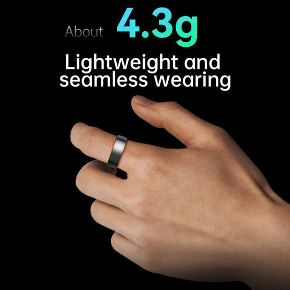 R1000 SIZE 9 Smart Ring, Support Heart Rate / Blood Oxygen / Sleep / Multiple Sports Modes(White)