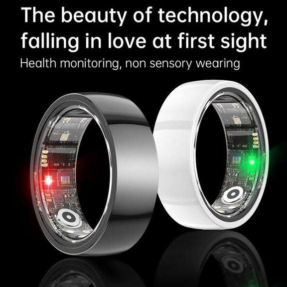 R1000 SIZE 10 Smart Ring, Support Heart Rate / Blood Oxygen / Sleep / Multiple Sports Modes(White)