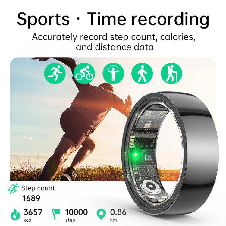 R1000 SIZE 13 Smart Ring, Support Heart Rate / Blood Oxygen / Sleep / Multiple Sports Modes(White) - free shipping - PMC Jewellery - Order now!