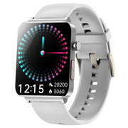 KS03 Pro 1.96 inch Color Screen Smart Watch, Support Bluetooth Call / Wellness Tracking(Silver White)