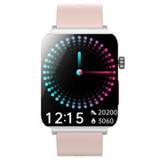 KS03 Pro 1.96 inch Color Screen Smart Watch, Support Bluetooth Call / Wellness Tracking(Silver Pink)