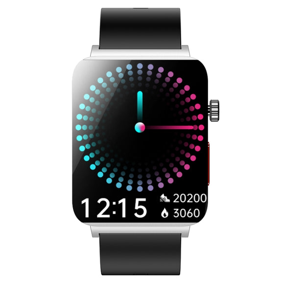 KS03 Pro 1.96 inch Color Screen Smart Watch, Support Bluetooth Call / Wellness Tracking(Silver Black)