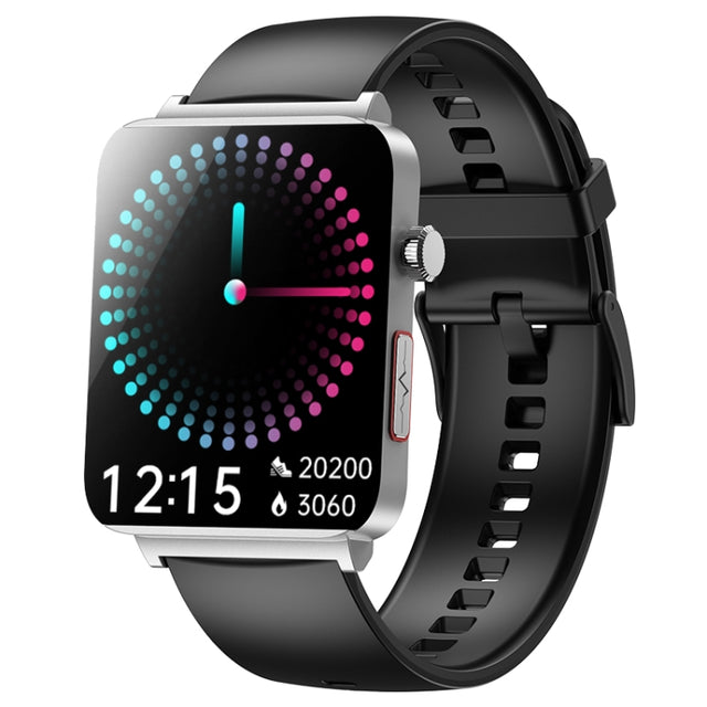 KS03 Pro 1.96 inch Color Screen Smart Watch, Support Bluetooth Call / Wellness Tracking(Silver Black)