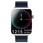 KS03 Pro 1.96 inch Color Screen Smart Watch, Support Bluetooth Call / Wellness Tracking(Silver Blue)