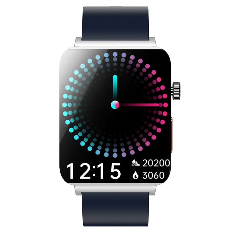 KS03 Pro 1.96 inch Color Screen Smart Watch, Support Bluetooth Call / Wellness Tracking(Silver Blue)