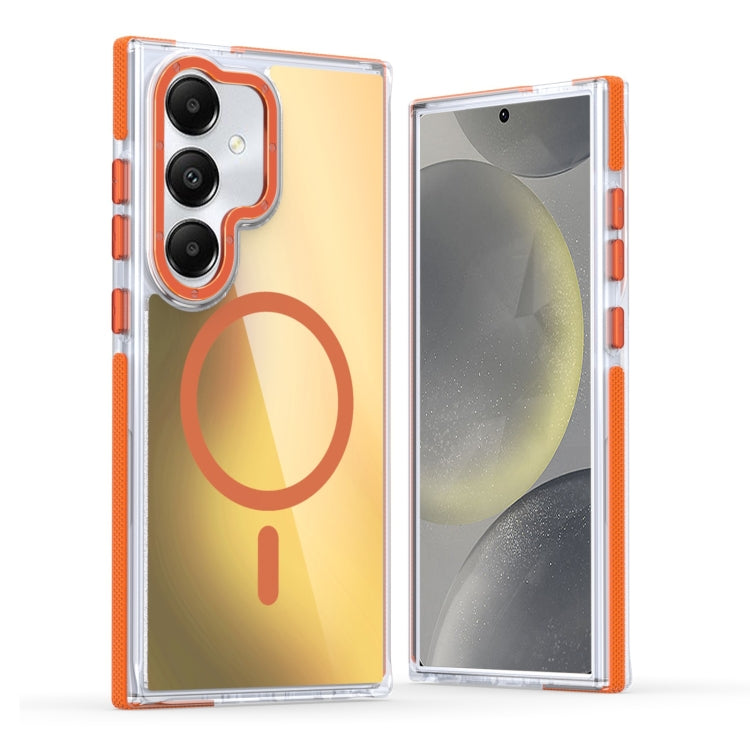 For Samsung Galaxy S25+ 5G Dual-Color Gradient Discolor MagSafe Phone Case(Orange) - Galaxy S25+ 5G Cases by PMC Jewellery | Online Shopping South Africa | PMC Jewellery | Buy Now Pay Later Mobicred