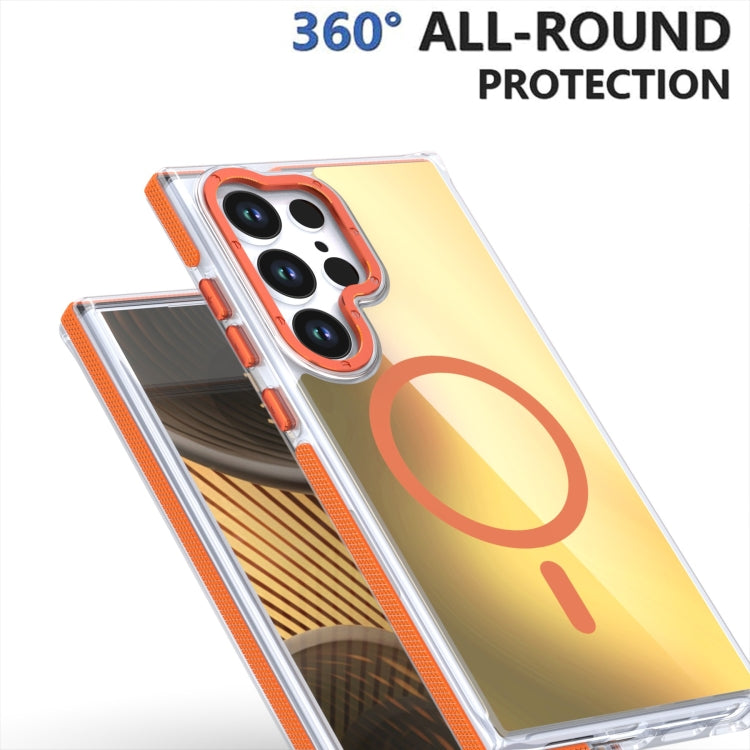 For Samsung Galaxy S25+ 5G Dual-Color Gradient Discolor MagSafe Phone Case(Black) - Galaxy S25+ 5G Cases by PMC Jewellery | Online Shopping South Africa | PMC Jewellery | Buy Now Pay Later Mobicred