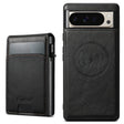 For Google Pixel 9 Pro XL Suteni H19 Oil Wax 2-in-1 MagSafe Removable Card Box Back Phone Case(Black) - free shipping - PMC TechLife - Order now!