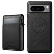 For Google Pixel 8 Suteni H19 Oil Wax 2-in-1 MagSafe Removable Card Box Back Phone Case(Black) - free shipping - PMC TechLife - Order now!