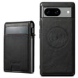 For Google Pixel 8a Suteni H19 Oil Wax 2-in-1 MagSafe Removable Card Box Back Phone Case(Black) - free shipping - PMC TechLife - Order now!