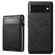 For Google Pixel 6 Suteni H19 Oil Wax 2-in-1 MagSafe Removable Card Box Back Phone Case(Black) - free shipping - PMC TechLife - Order now!