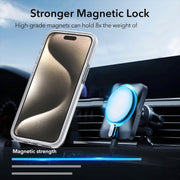 For iPhone 16e Dual-Color Gradient Discolor MagSafe Phone Case(Black)