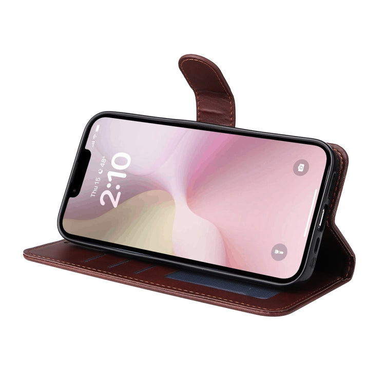 For iPhone 16e ENKAY Card Wallet Calf Texture Leather Phone Case with Screen Film(Black) - iPhone 16e Cases by ENKAY | Online Shopping South Africa | PMC TechLife | Buy Now Pay Later Mobicred