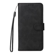 For Samsung Galaxy S25+ 5G ENKAY Card Wallet Calf Texture Leather Phone Case with Screen Film(Black)