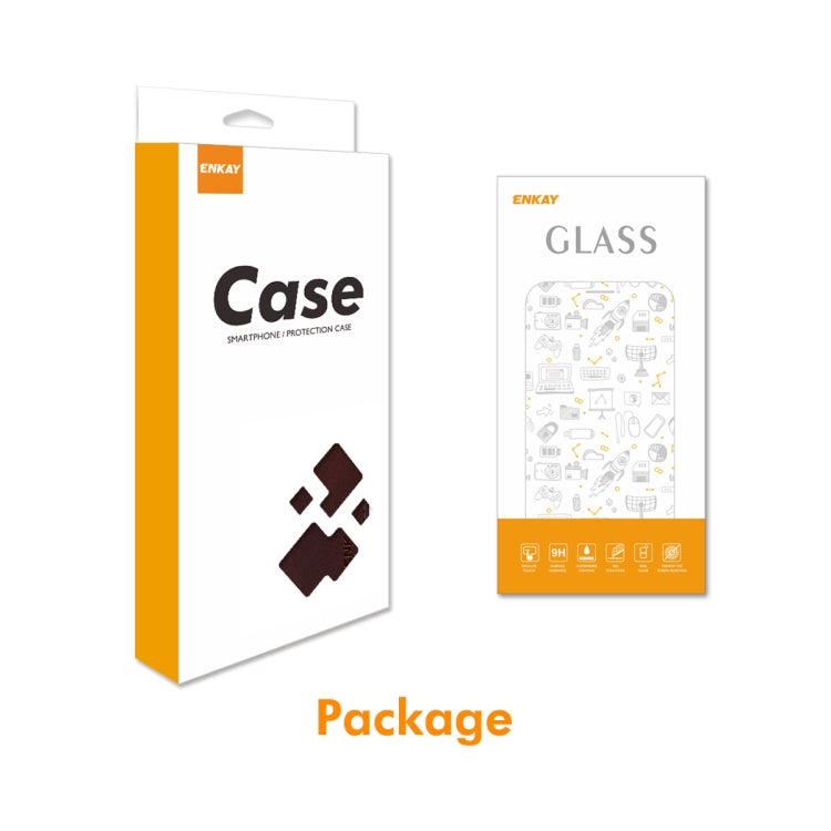 For Samsung Galaxy S25 5G ENKAY Card Wallet Calf Texture Leather Phone Case with Screen Film(Brown) - Galaxy S25 5G Cases by ENKAY | Online Shopping South Africa | PMC Jewellery | Buy Now Pay Later Mobicred