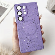 For Samsung Galaxy S25 Ultra 5G Starry Sky TPU Shockproof MagSafe Phone Case(Purple)