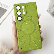 For Samsung Galaxy S25 Ultra 5G Starry Sky TPU Shockproof MagSafe Phone Case(Green)