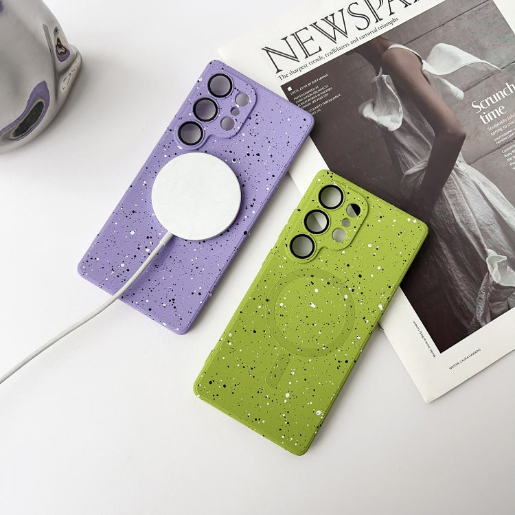 For Samsung Galaxy S25+ 5G Starry Sky TPU Shockproof MagSafe Phone Case(Sierra Blue)