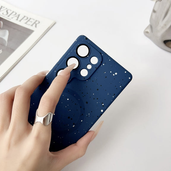 For Samsung Galaxy S25+ 5G Starry Sky TPU Shockproof MagSafe Phone Case(Sierra Blue)