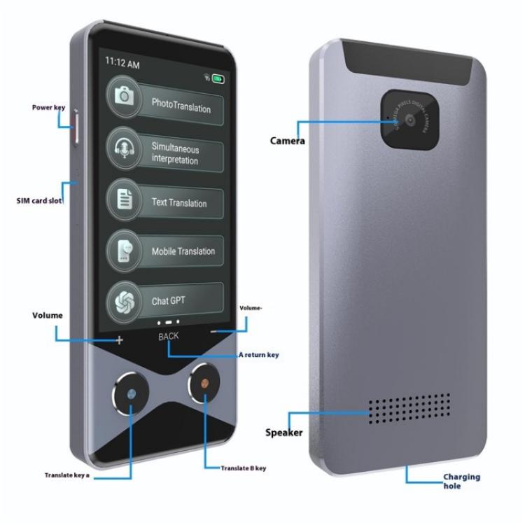V9000 Support 137 Languages AI Smart Translator 4G WiFi Offline Photo Translation Device -  by PMC Jewellery | Online Shopping South Africa | PMC Jewellery | Buy Now Pay Later Mobicred
