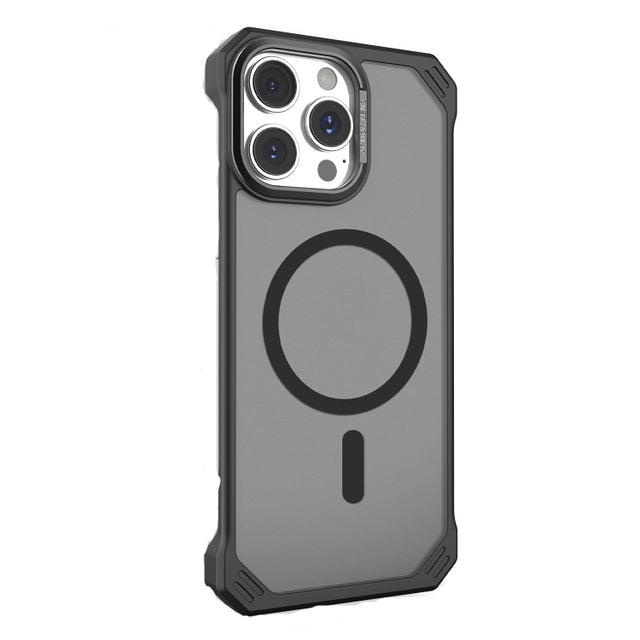 For iPhone 15 Pro Starshield Frameless MagSafe PC Phone Case(Black)