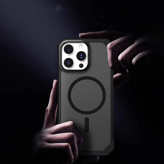 For iPhone 16 Pro Starshield Frameless MagSafe PC Phone Case(Black)