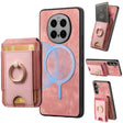 For Honor Magic7 Pro Retro Splitable Magnetic Stand Card Bag Leather Phone Case(Pink) - free shipping - PMC TechLife - Order now!