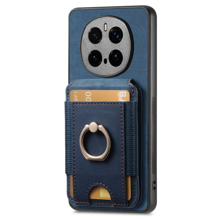 For Honor Magic7 Pro Retro Splitable Magnetic Stand Card Bag Leather Phone Case(Blue) - Honor Cases by PMC TechLife | Online Shopping South Africa | PMC TechLife | Buy Now Pay Later Mobicred