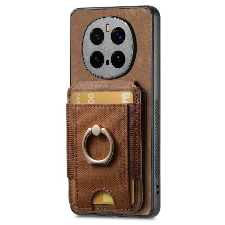 For Honor Magic7 Pro Retro Splitable Magnetic Stand Card Bag Leather Phone Case(Brown) - free shipping - PMC TechLife - Order now!