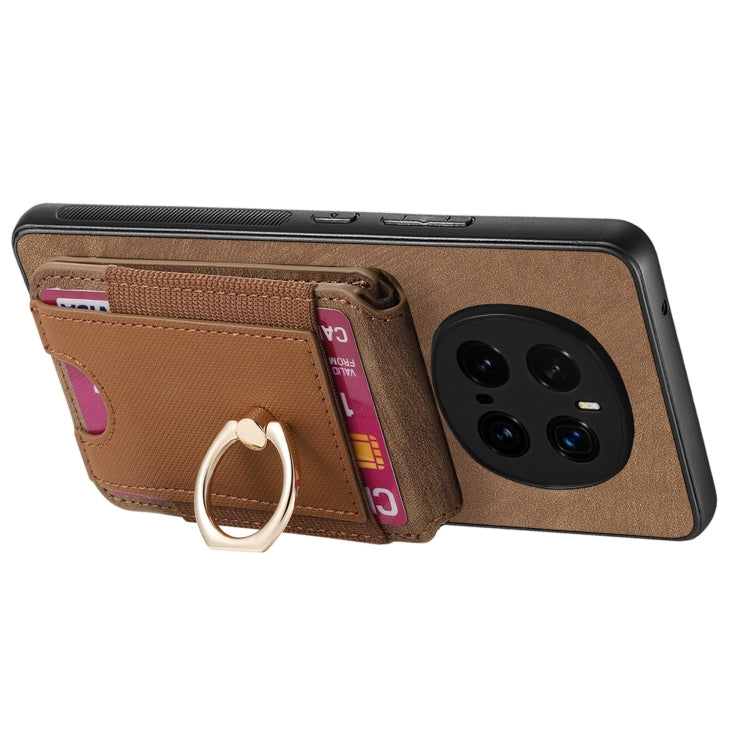 For Honor Magic7 Pro Retro Splitable Magnetic Stand Card Bag Leather Phone Case(Brown) - free shipping - PMC TechLife - Order now!
